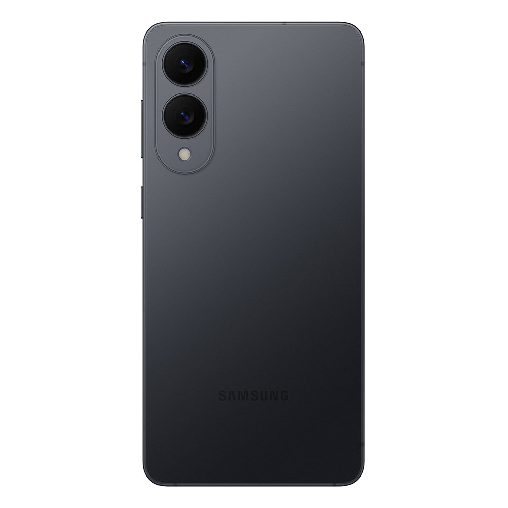 Retro di uno smartphone Samsung scuro con due obiettivi e flash.