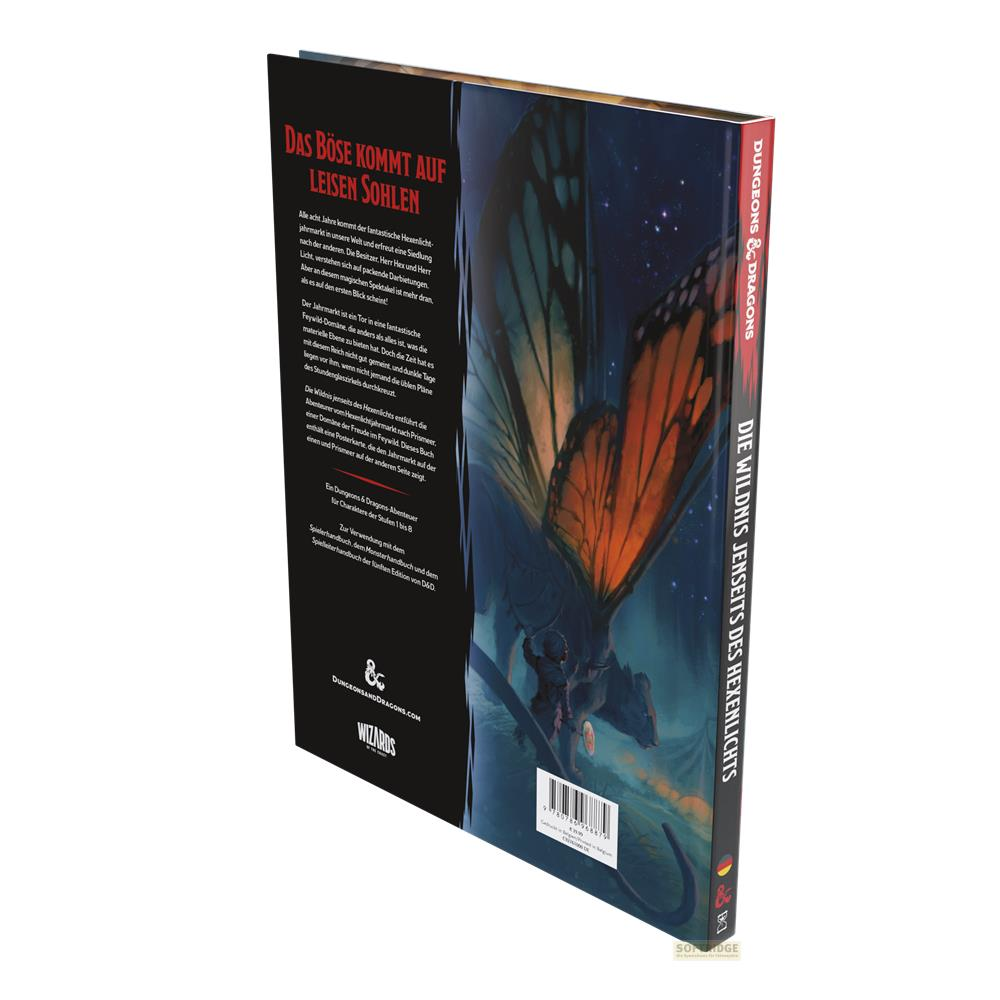 Ein Buchcover mit einem Fabelwesen und Text.