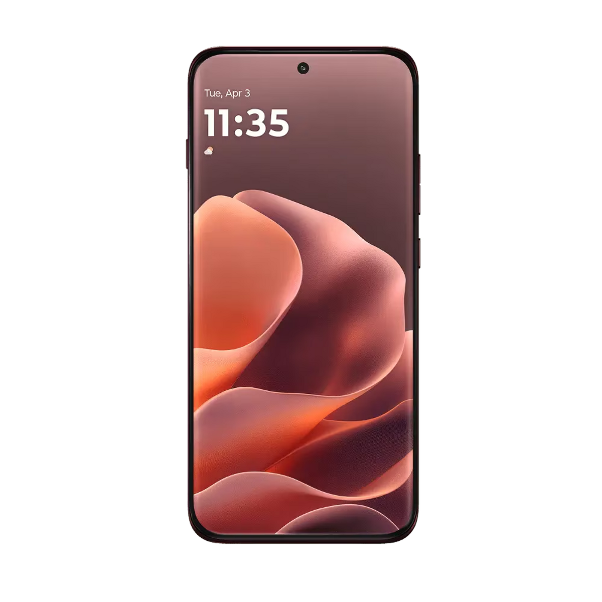 Uno smartphone moderno mostra le 11:35 e il 3 aprile sul suo schermo.