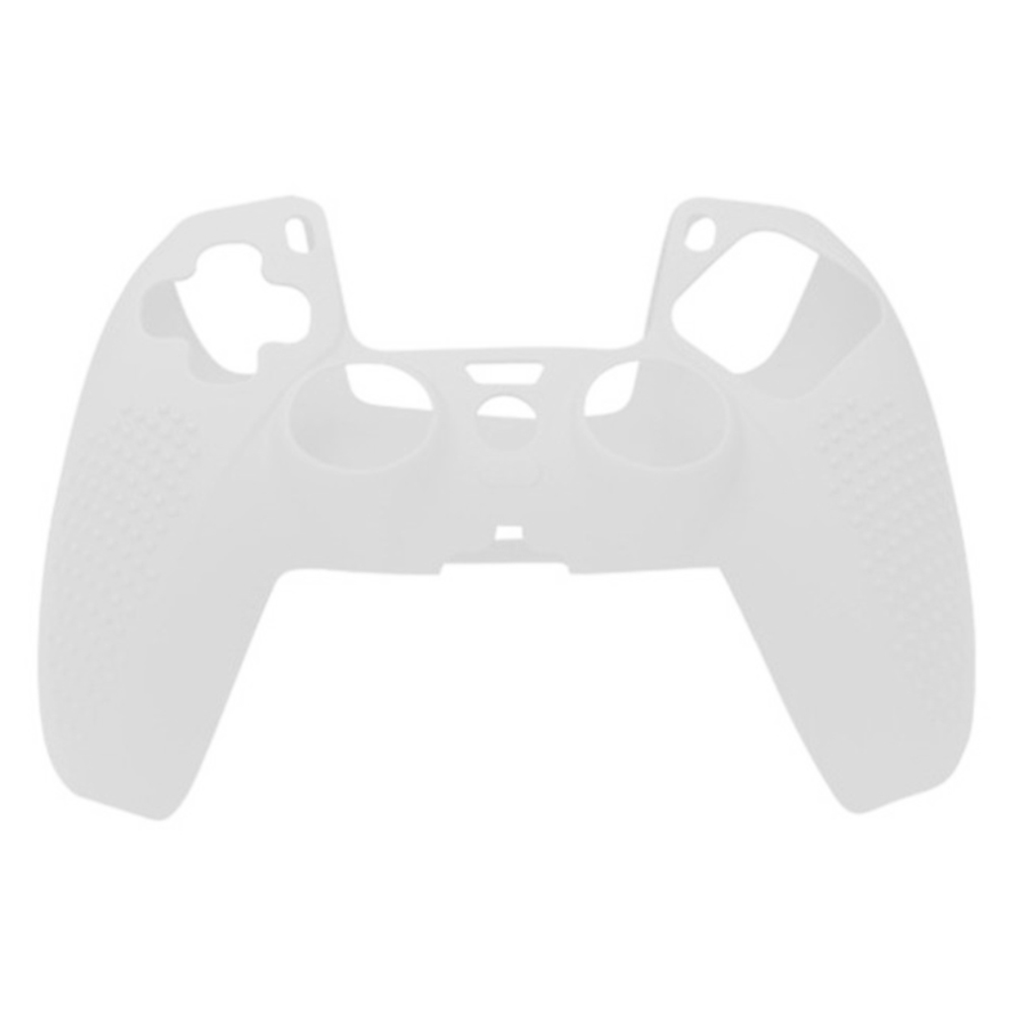 Eine weiße Schutzhülle für einen Controller mit Grifftextur.