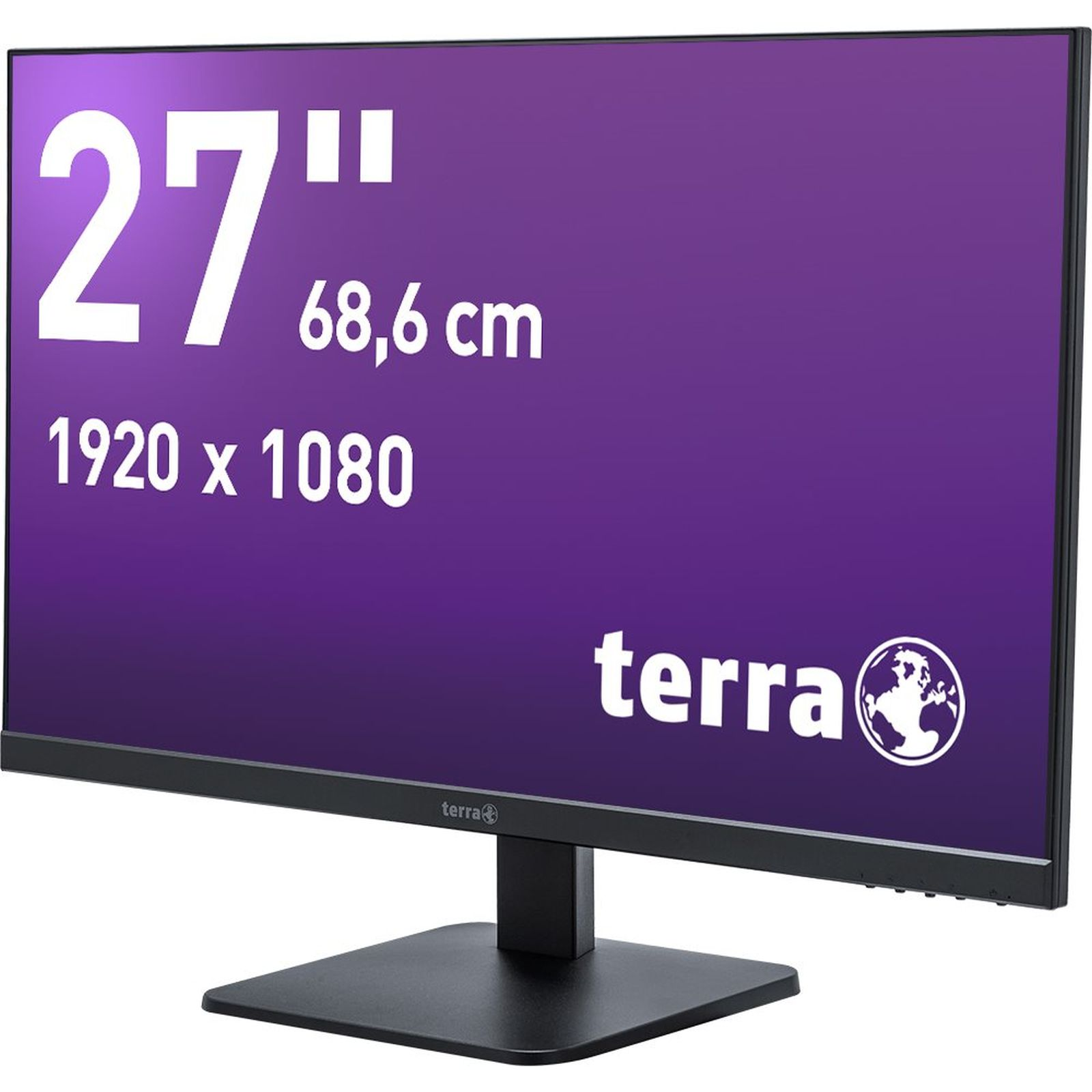 27-inch monitor met 1920x1080 resolutie en Terra logo.