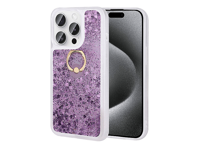 LOPARD iPhone 15 Pro Uyumlu Milce Kapak Telefon Kılıfı Mor