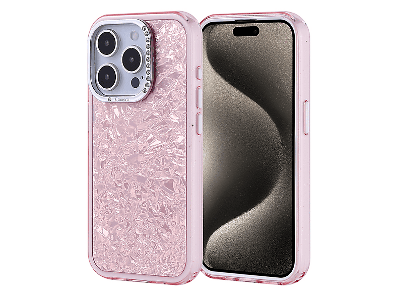 LOPARD iPhone 15 Pro Uyumlu Taşlı Tasarımlı Kapi Kapak Telefon Kılıfı Çok Renkli
