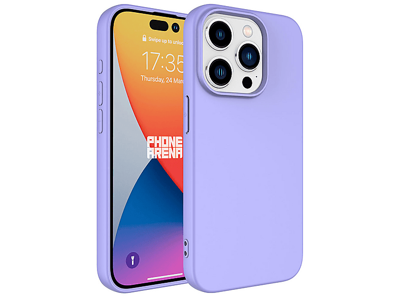 LOPARD iPhone 15 Pro Uyumlu LSR Lansman Kapak Telefon Kılıfı Lila