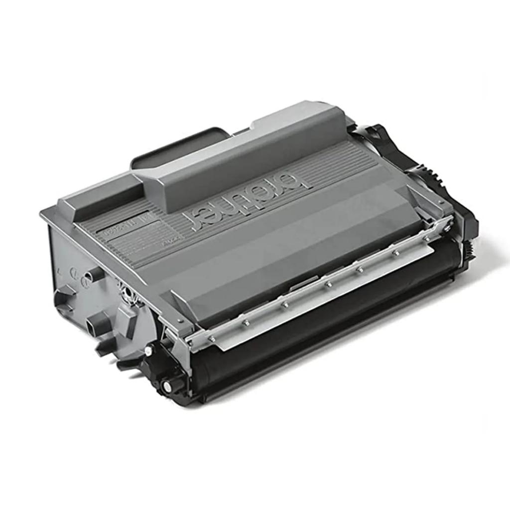 Görünür logo ve silindirli yazıcılar için gri Brother toner kartuşu.