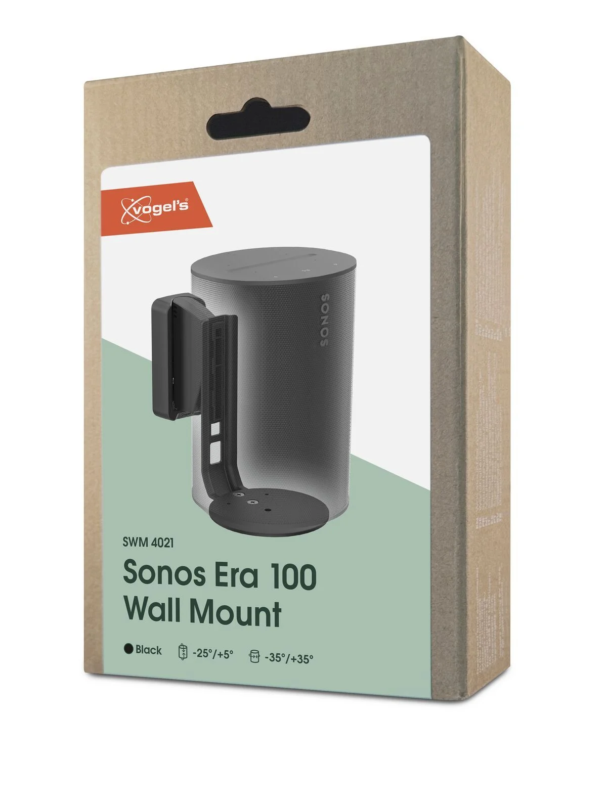 Verpackung für Sonos Era 100 Wandhalterung SWM 4021, schwarz.
