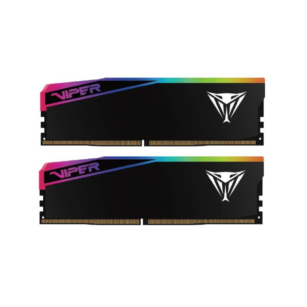 Due moduli RAM neri con logo Viper e illuminazione RGB.