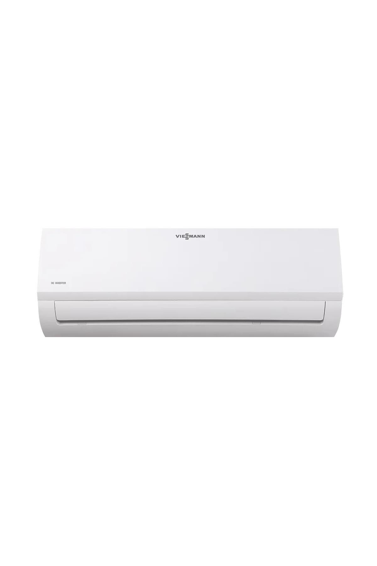 Viessmann logosu ve DC Inverter yazısı olan beyaz bir klima ünitesi.