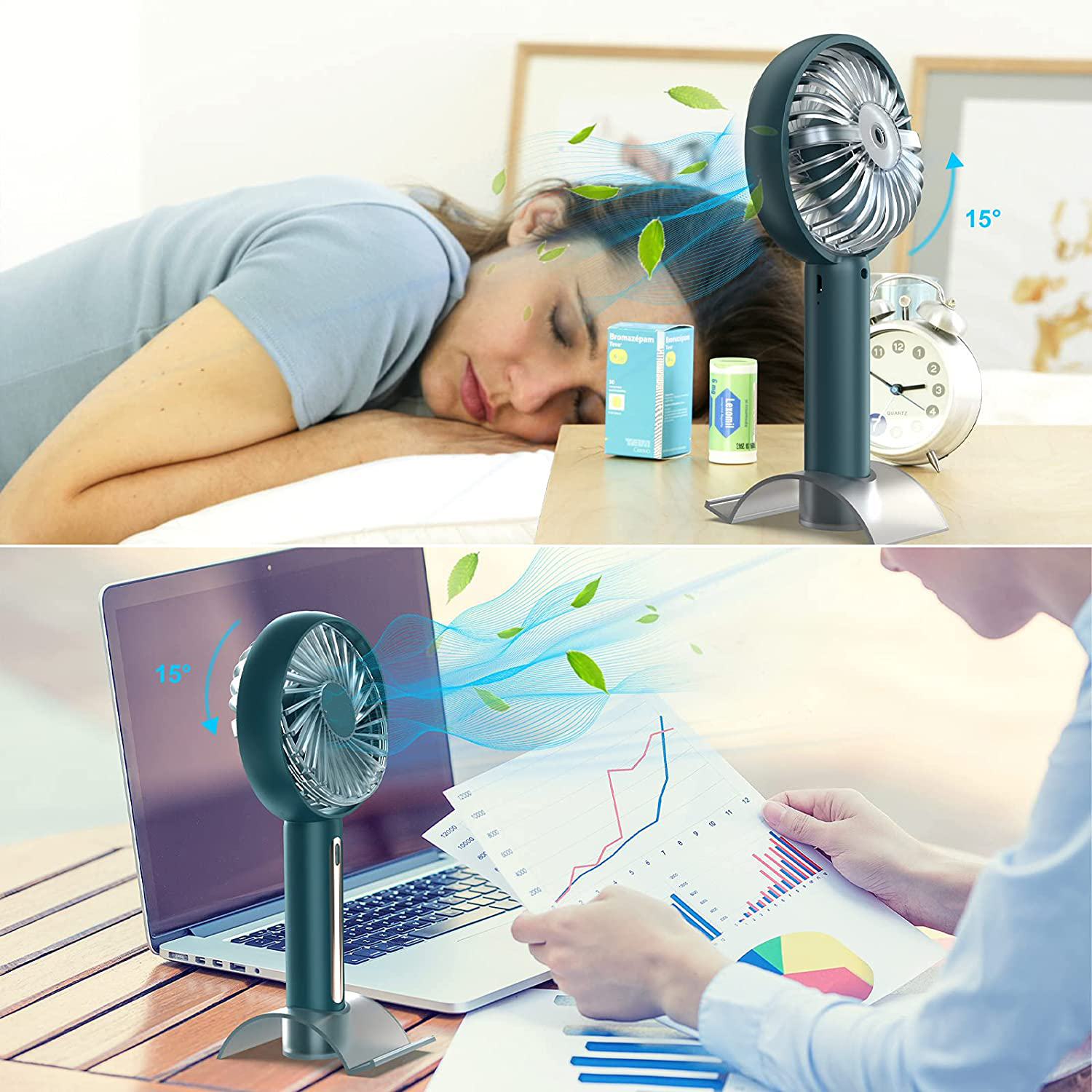 KOVENA Leiser Mini Mit 4 Stufen Und Halsband Handventilator Not available 