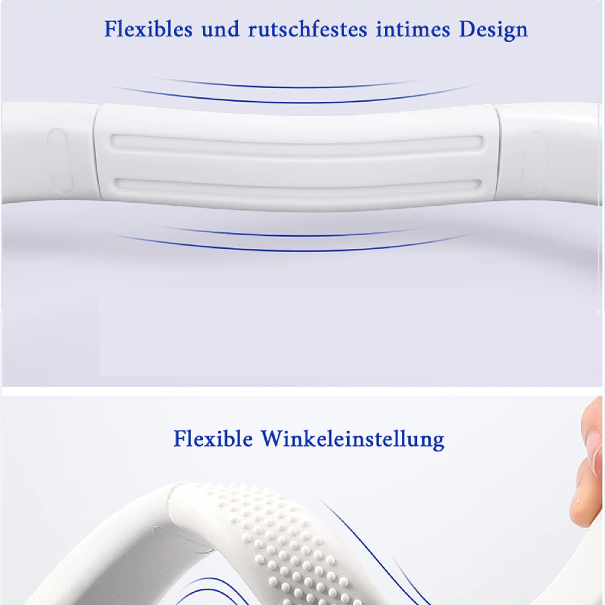 Flexibles und rutschfestes Design mit verstellbarem Winkel.