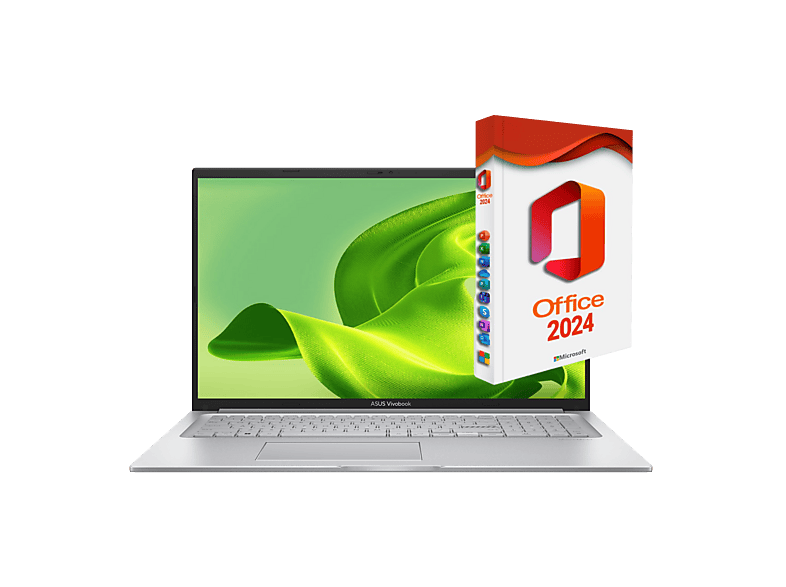 ASUS VivoBook X170-i7, Office 2024 Pro, bel. Tastatur, Notebook