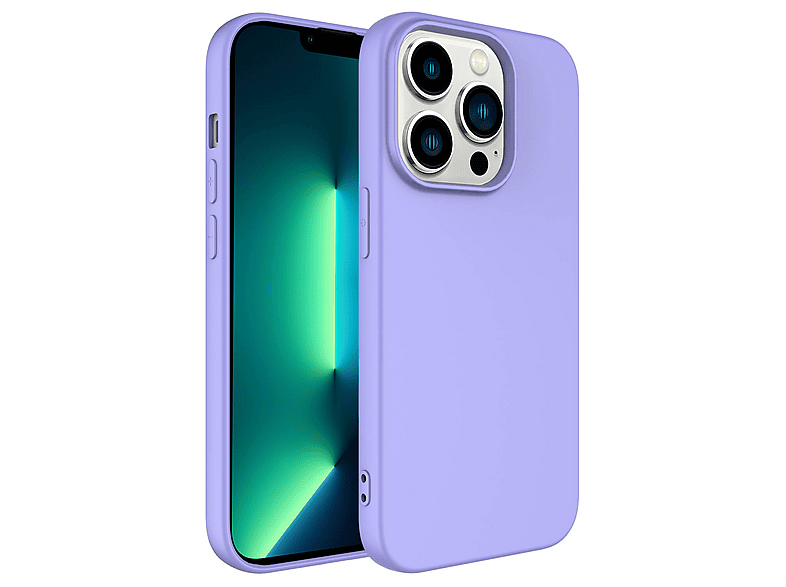 LOPARD iPhone 14 Pro Max Uyumlu LSR Lansman Kapak Telefon Kılıfı Lila