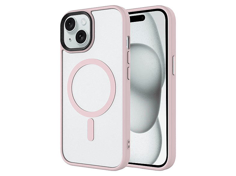 LOPARD iPhone 15 Plus Uyumlu Mat Arka Yüzey Wireless Şarj Özellikli Flet Kablosuz Kapak Telefon Kılıfı Çok Renkli