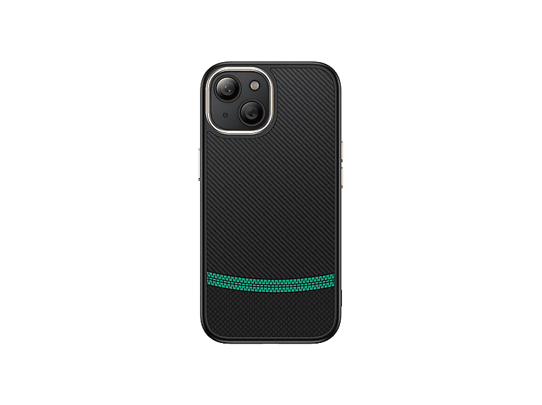 LOPARD iPhone 15 Uyumlu Mgsafe Şarj Özellikli Karbon Fiber Görünümlü Antina Kapak Telefon Kılıfı Çok Renkli