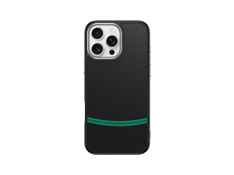 LOPARD iPhone 16 Pro Uyumlu Mgsafe Şarj Özellikli Karbon Fiber Görünümlü Antina Kapak Telefon Kılıfı Çok Renkli