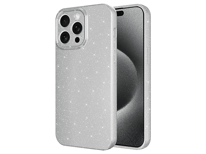 LOPARD iPhone 15 Pro Max Uyumlu Kamera Korumalı Simli Lüks Koton Kapak Telefon Kılıfı Çok Renkli