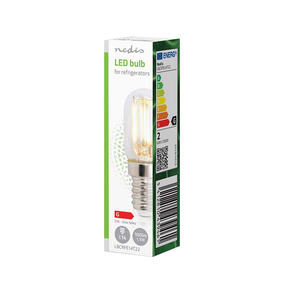 Nedis LED-Glühbirne für Kühlschränke, Energieeffizienzklasse G.