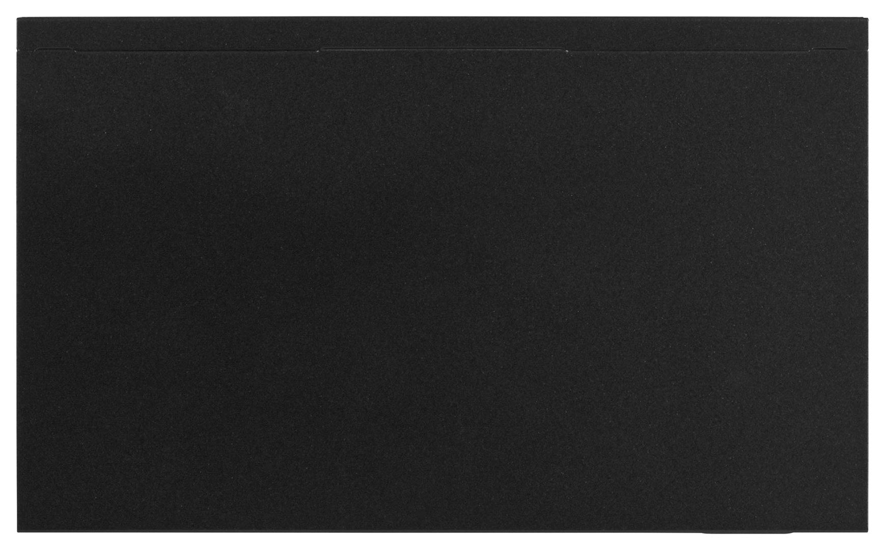 A black, textured surface with a slight horizontal line across the top.
