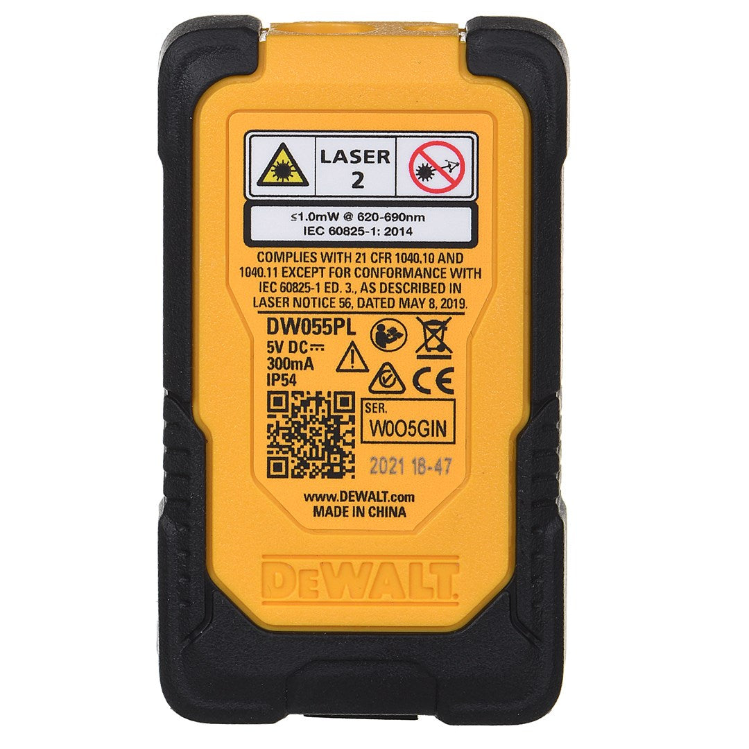 Dispositivo DeWalt amarillo con acentos negros y detalles en negro.