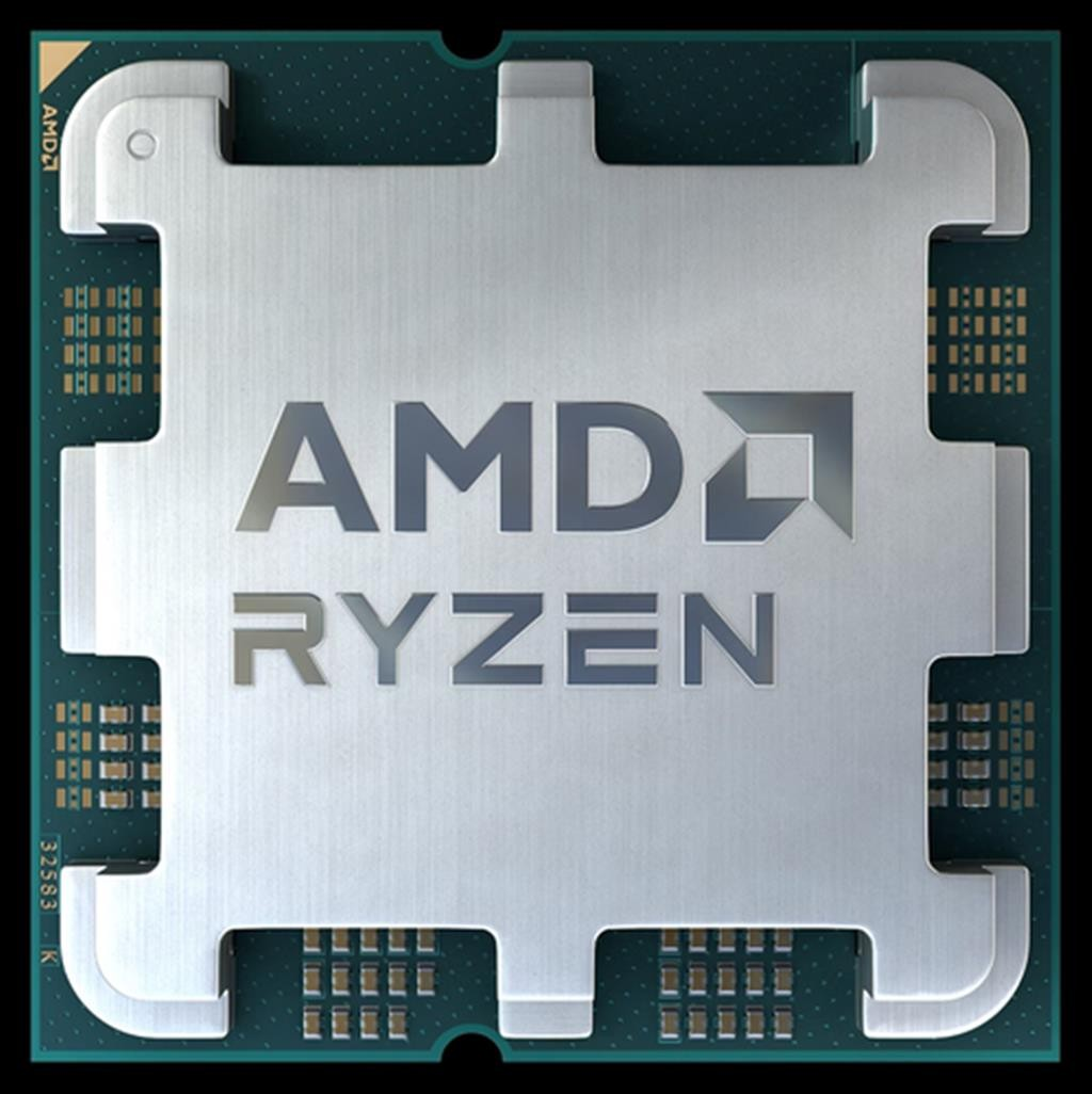 Gümüş IHS ve AMD Ryzen yazısına sahip bir AMD Ryzen işlemci.