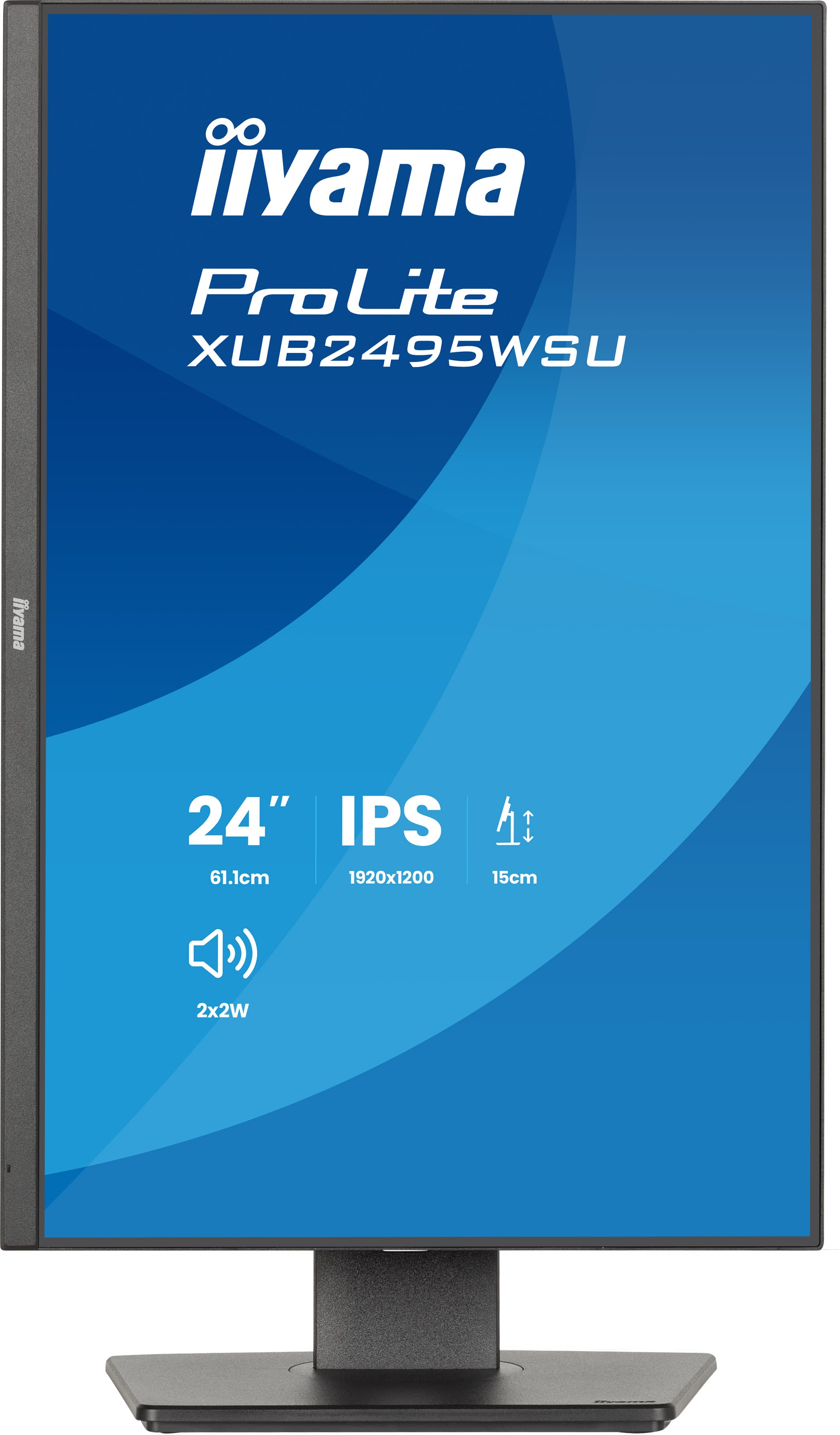 Un monitor IPS da 24 pollici con risoluzione 1920x1200 e altoparlanti 2x2W.