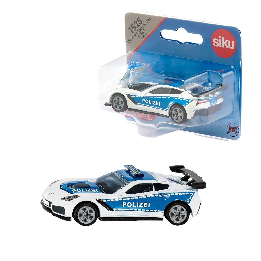 Zwei weiße Polizeiautos mit blauen Streifen und der Aufschrift POLIZEI.