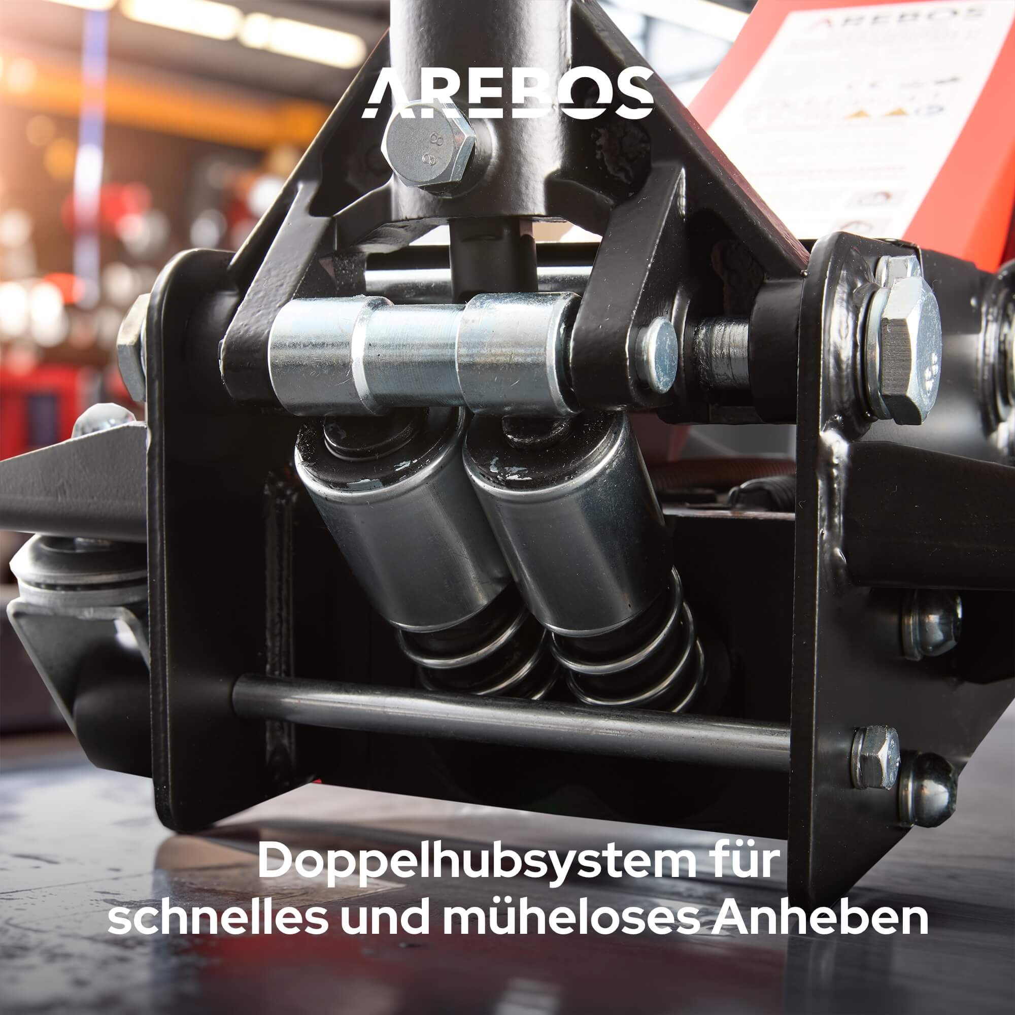 Doppelhubsystem für schnelles und müheloses Anheben