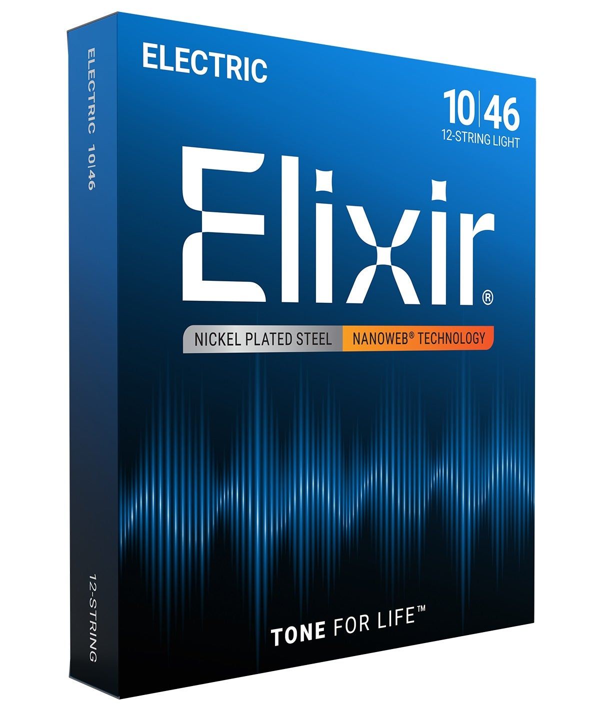 Elixir elektrikli 12 telli gitar teli paketi, 10-46, nikel kaplı çelik