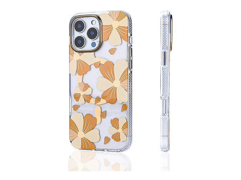 LOPARD iPhone 15 Pro Max Uyumlu Magsafe Şarj Özellikli Papat Kapak Telefon Kılıfı Turuncu