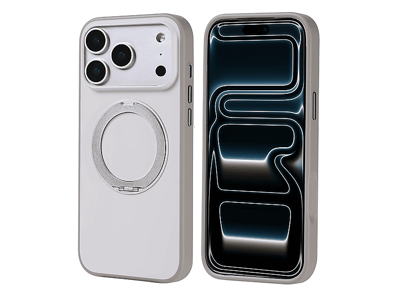 LOPARD iPhone 17 Pro Max Uyumlu Güçlü Mıknatıs MgSafe Şarj Özellikli Standlı Proton Silikon Telefon Kılıfı Çok Renkli