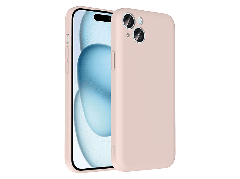 LOPARD iPhone 15 Plus Uyumlu Kamera Korumalı Kartlık Hazneli Vitra Kapak Telefon Kılıfı Çok Renkli
