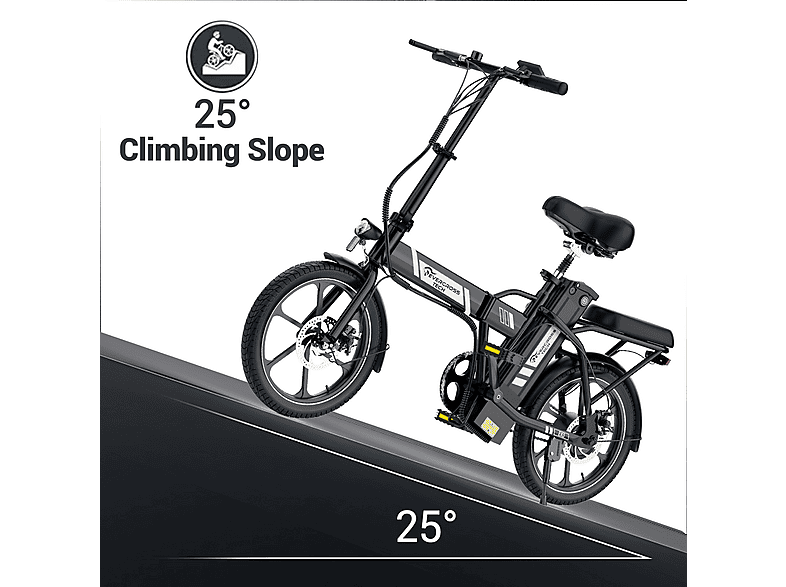 EVERCROSS TECH EK5 Elektrische Vouwfiets 25 km/u E-Bike, 36V 13Ah