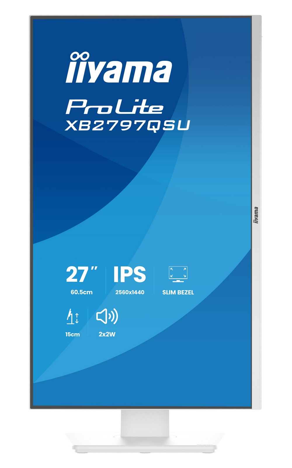 Un monitor Iiyama ProLite IPS da 27 pollici con cornice sottile.