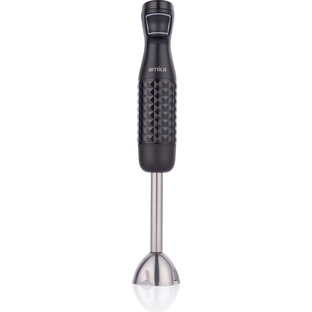 Doku tutamaçlı ve metal şaftlı siyah el blenderı.
