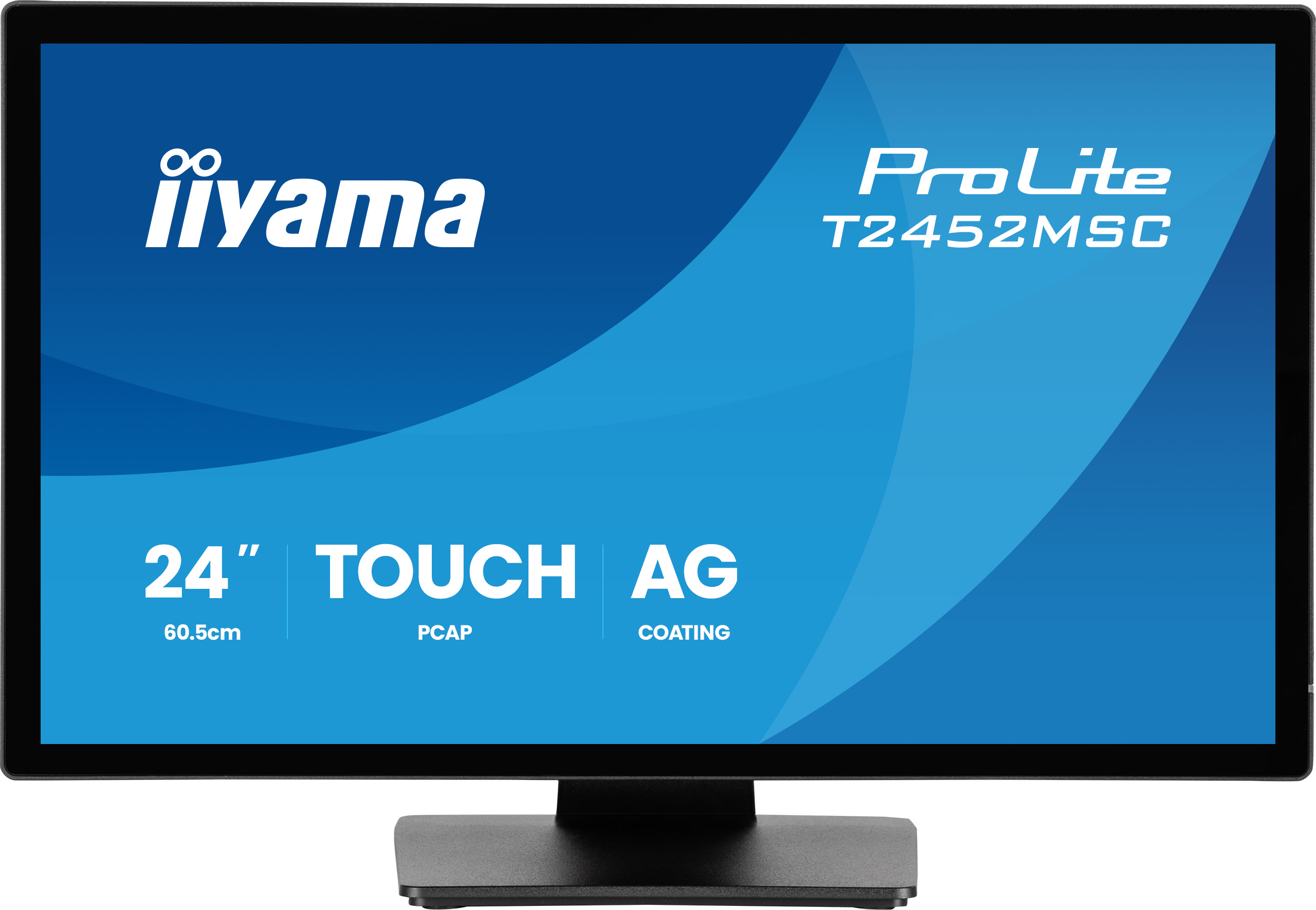 Un monitor touchscreen da 24 pollici con marchio ProLite T2452MSC.
