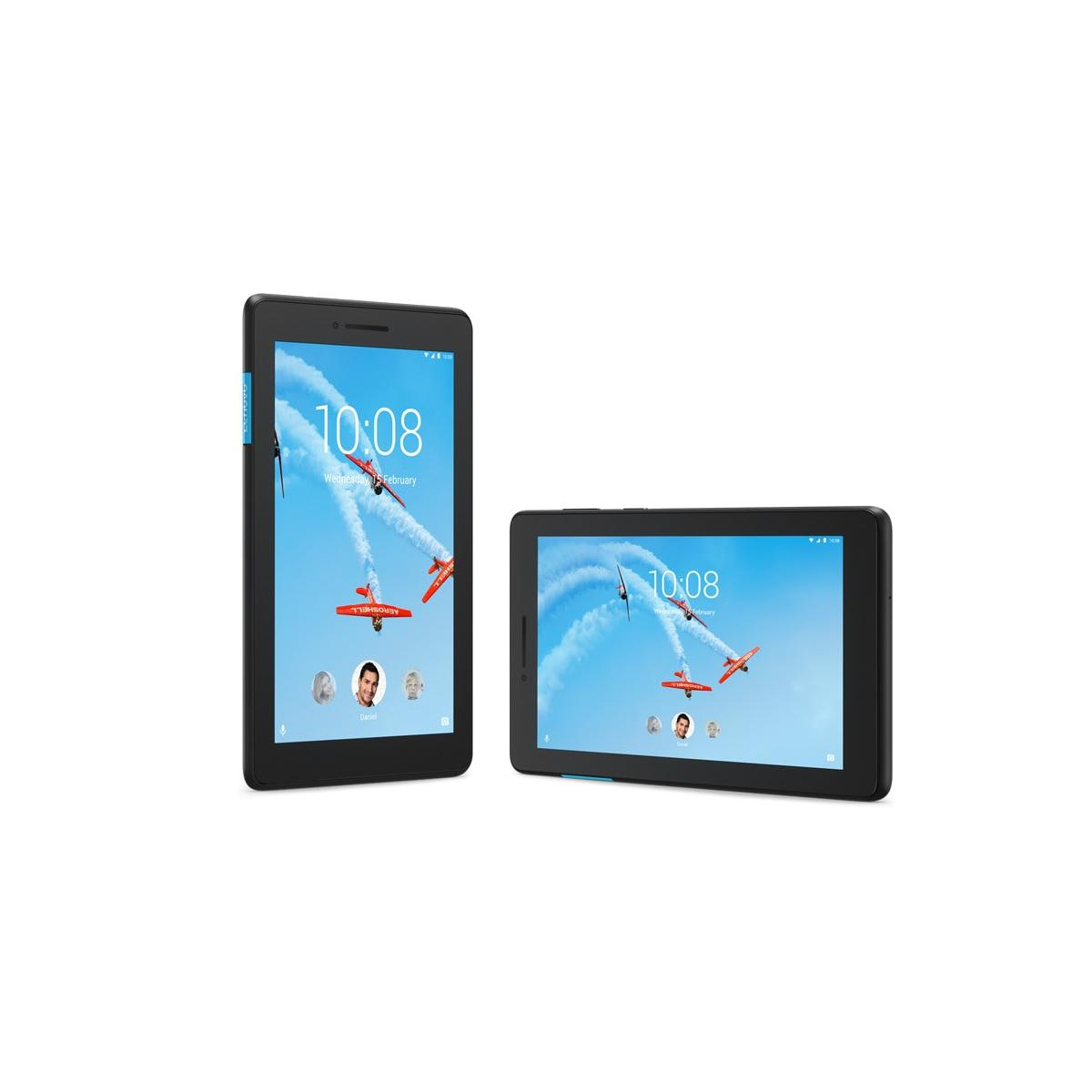 Due tablet mostrano un cielo blu con aerei che lasciano scie di fumo.