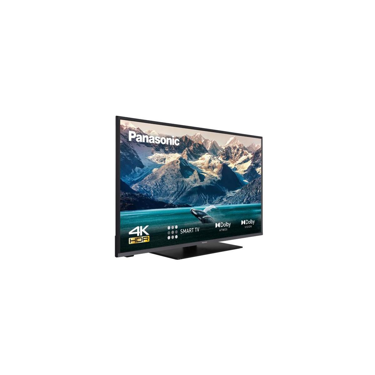 Smart TV Panasonic 4K HDR con Dolby Vision e Atmos su supporto.