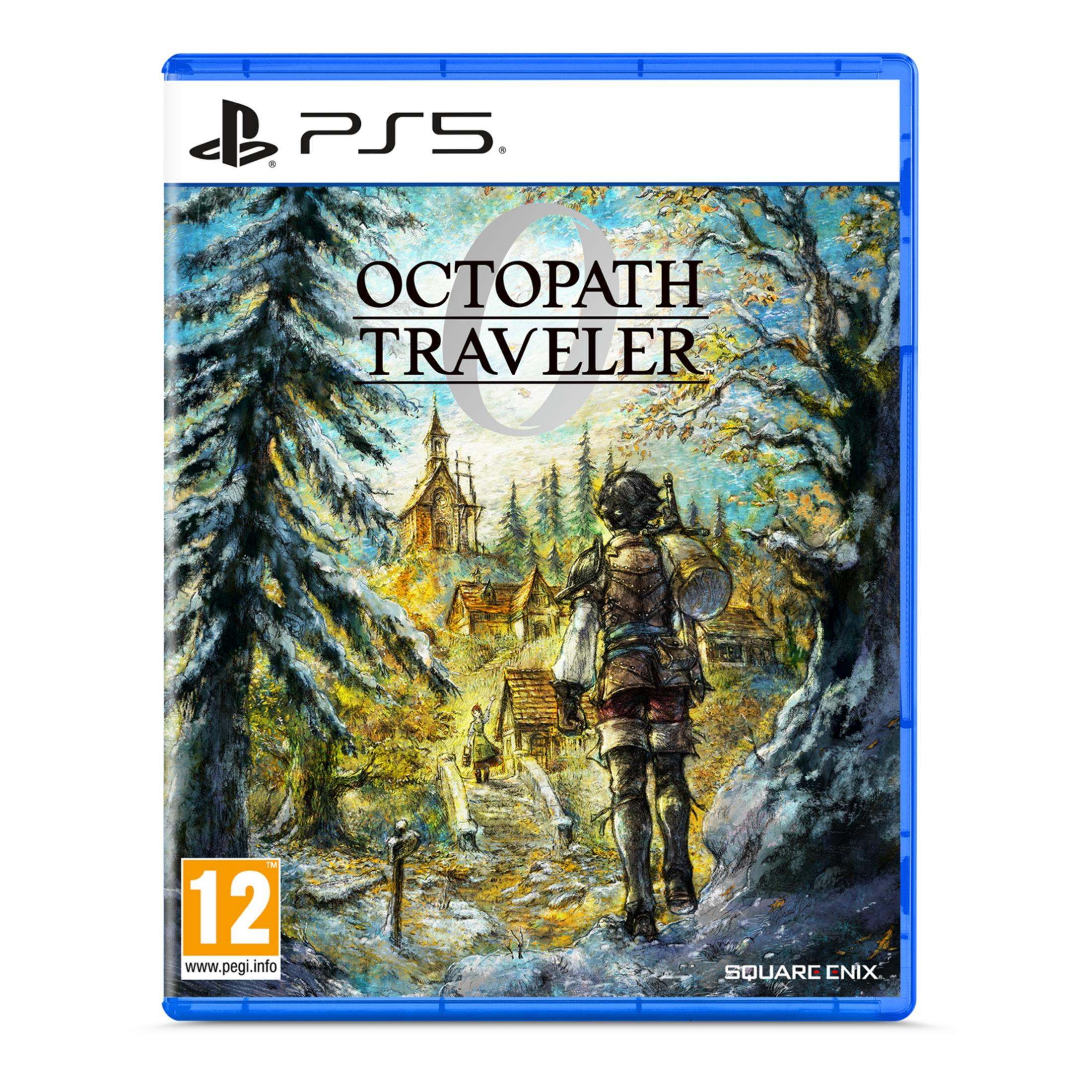 Copertina gioco PS5: Un personaggio corazzato davanti a un villaggio innevato e alberi.