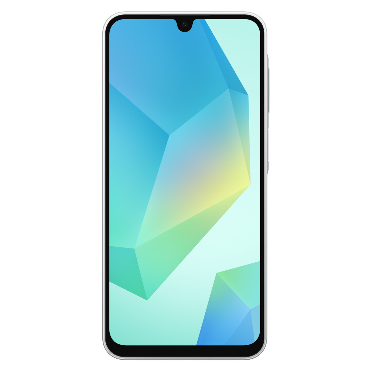 Uno smartphone con uno sfondo astratto e colorato sullo schermo.