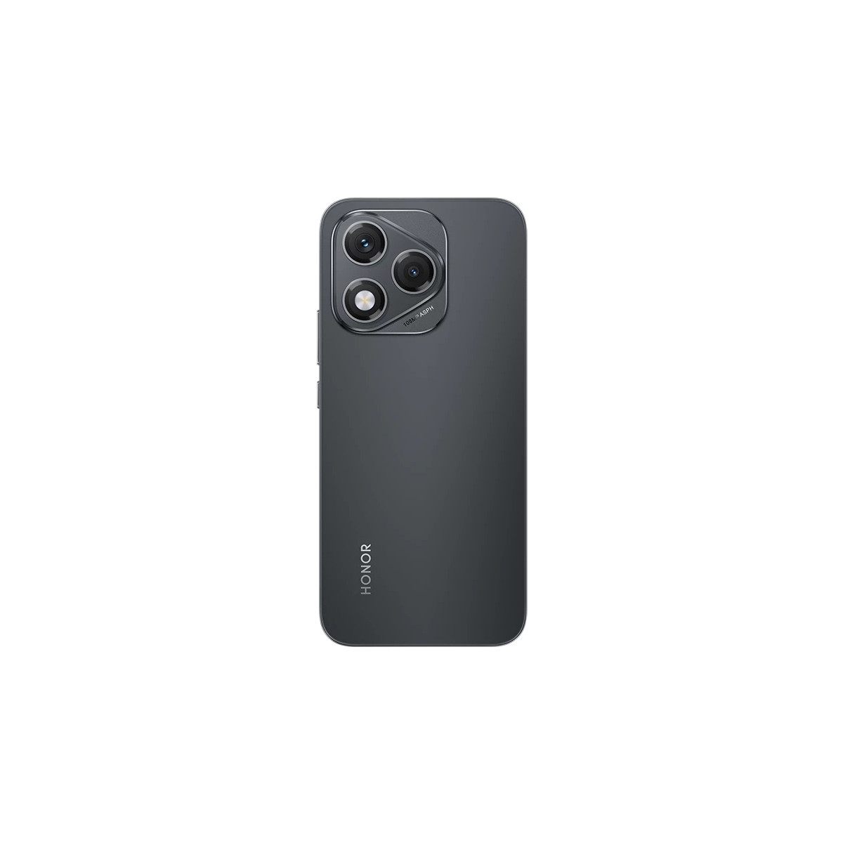Rückseite eines dunklen Honor-Smartphones mit dreifacher Kamera.