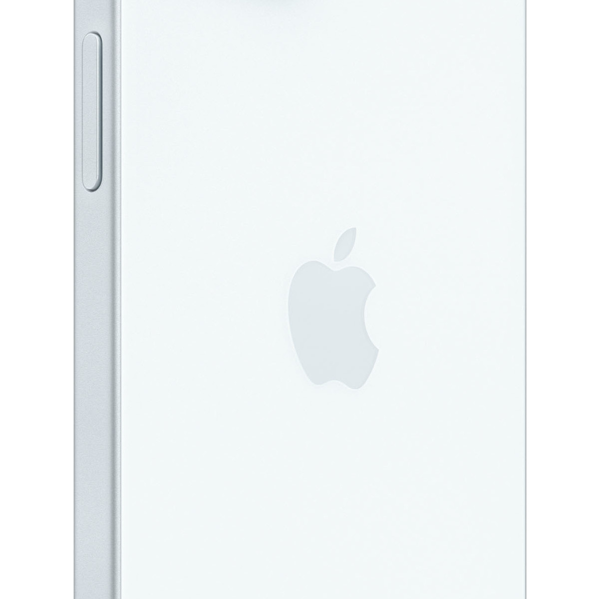 Primo piano del retro di un iPad Apple argentato, con il logo Apple.