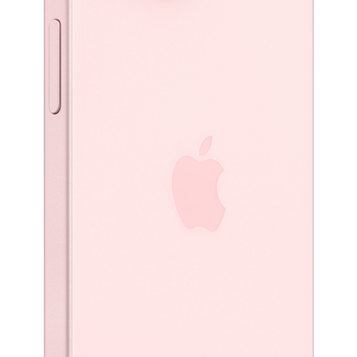 Tył różowego iPhone'a z logo Apple.
