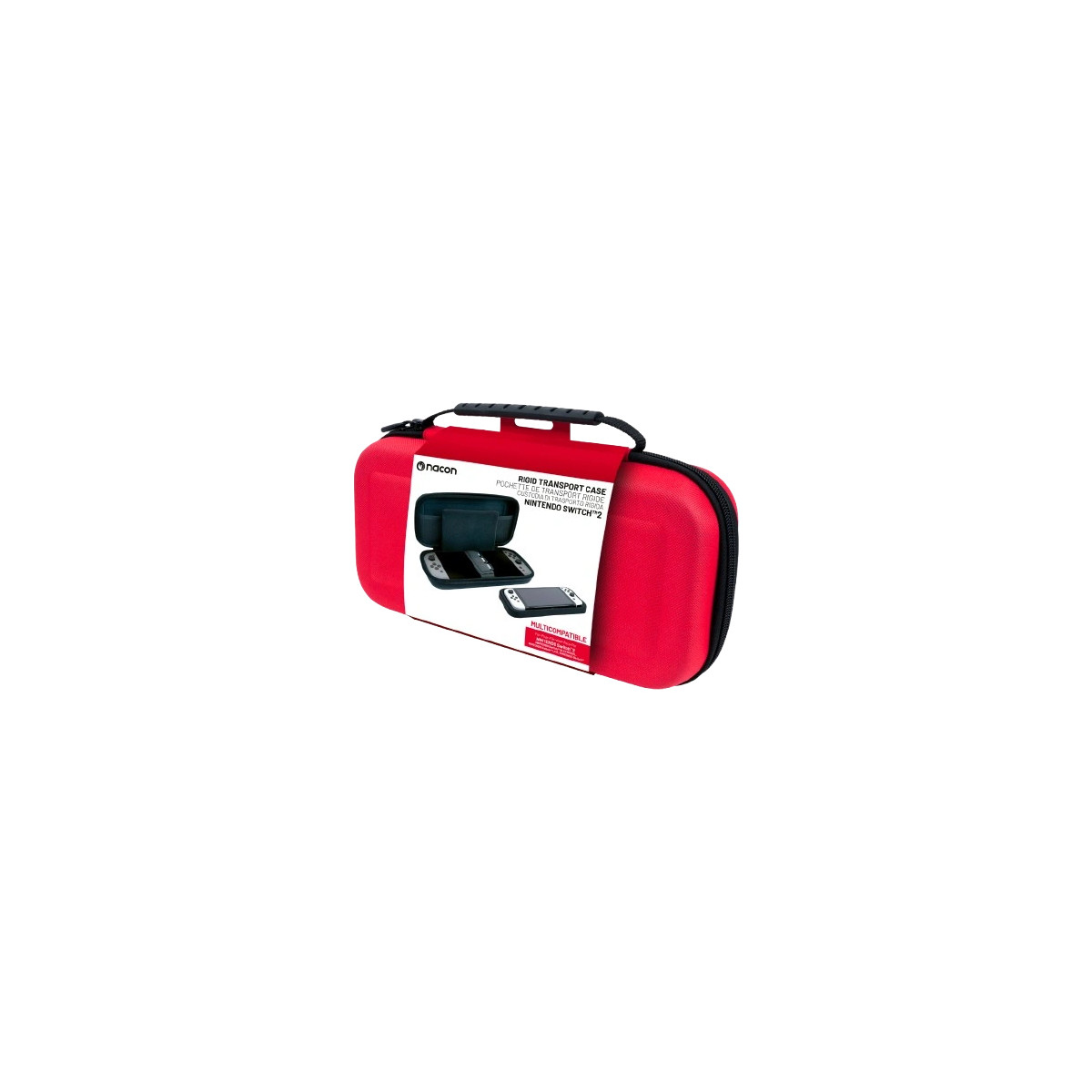 Funda roja Nacon Nintendo Switch con accesorios