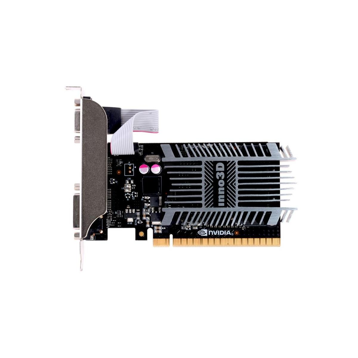Carte graphique Inno3D avec logo NVIDIA et ventilateur sur fond blanc.