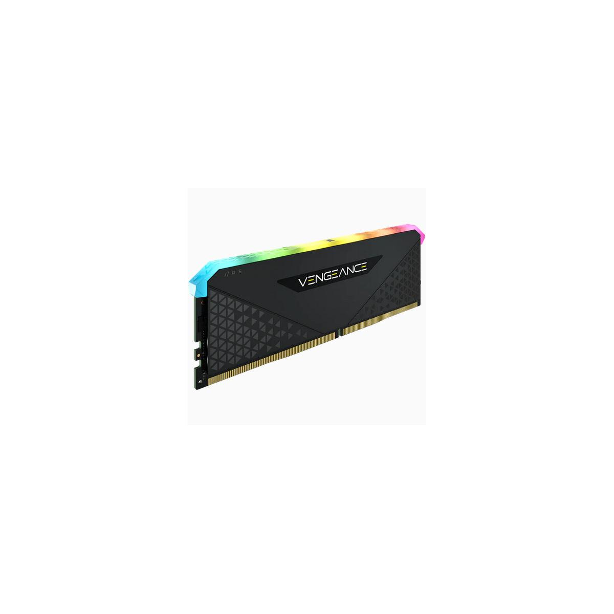 Module RAM noir avec éclairage RVB et logo "VENGEANCE".