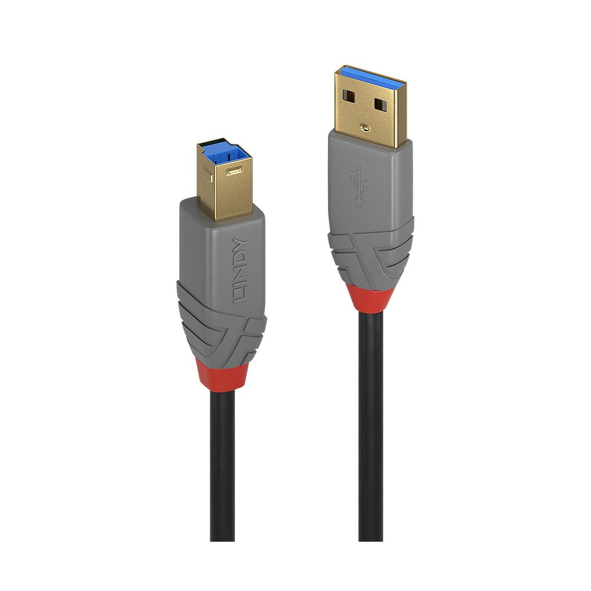Twee grijze USB-kabels met gouden connectoren en rode accenten op witte achtergrond.