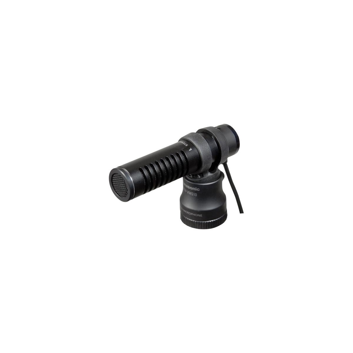 Un microphone canon noir avec une pointe arrondie et des fentes d'aération.