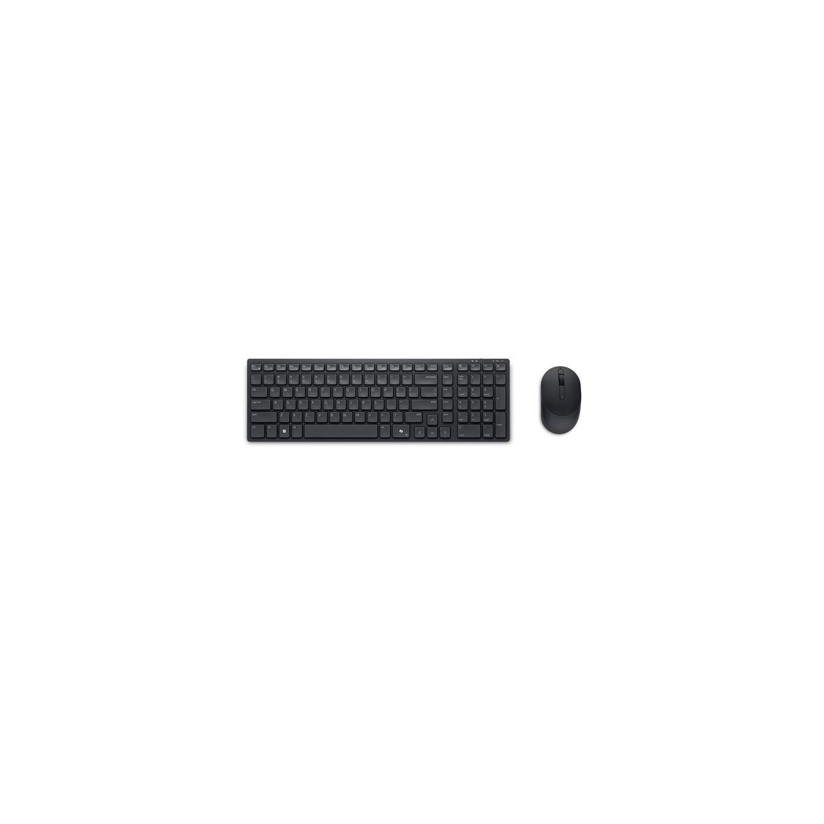 A black keyboard and a black mouse are on a white background.