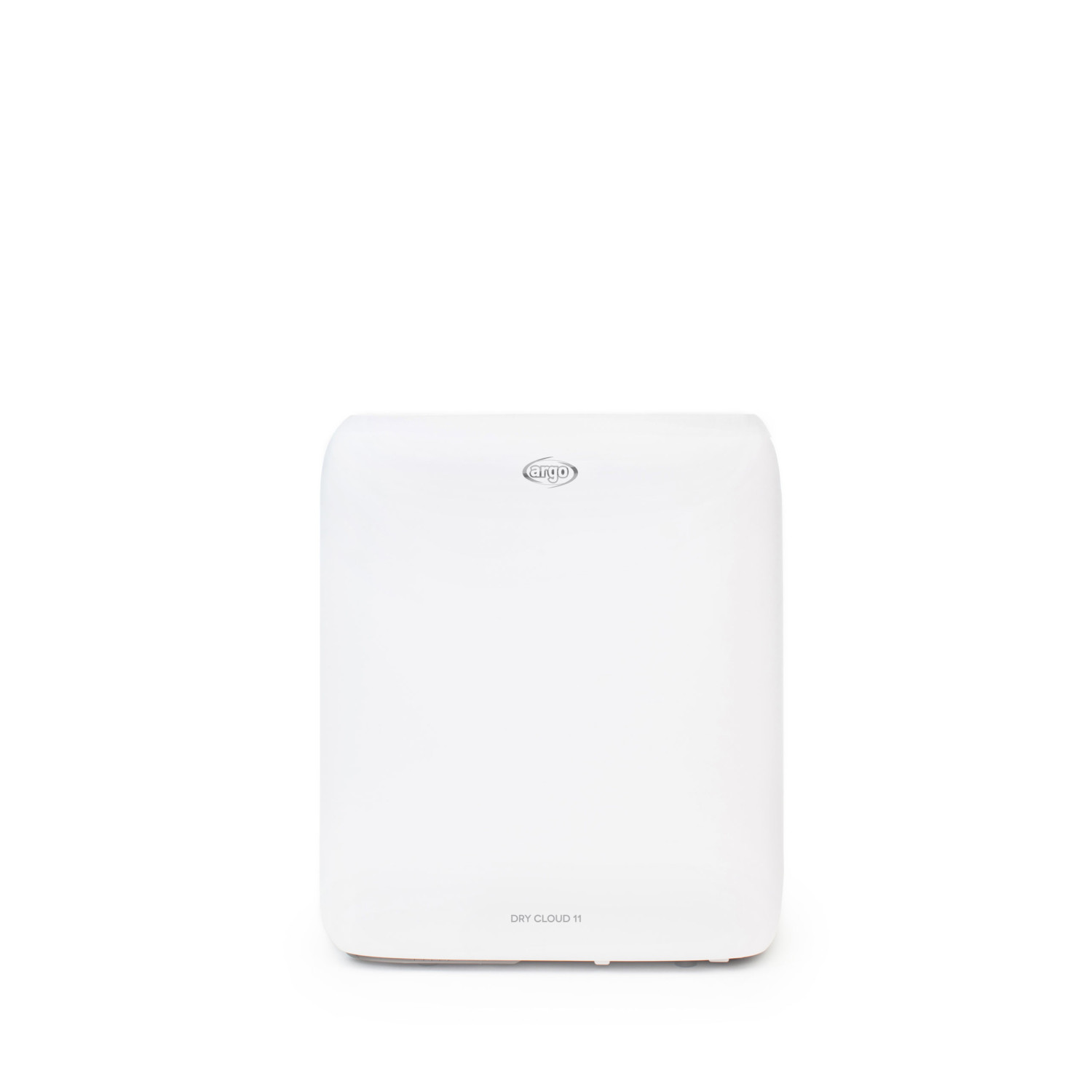 Un deumidificatore bianco con logo 'ergo' e scritta 'DRY CLOUD 11'.