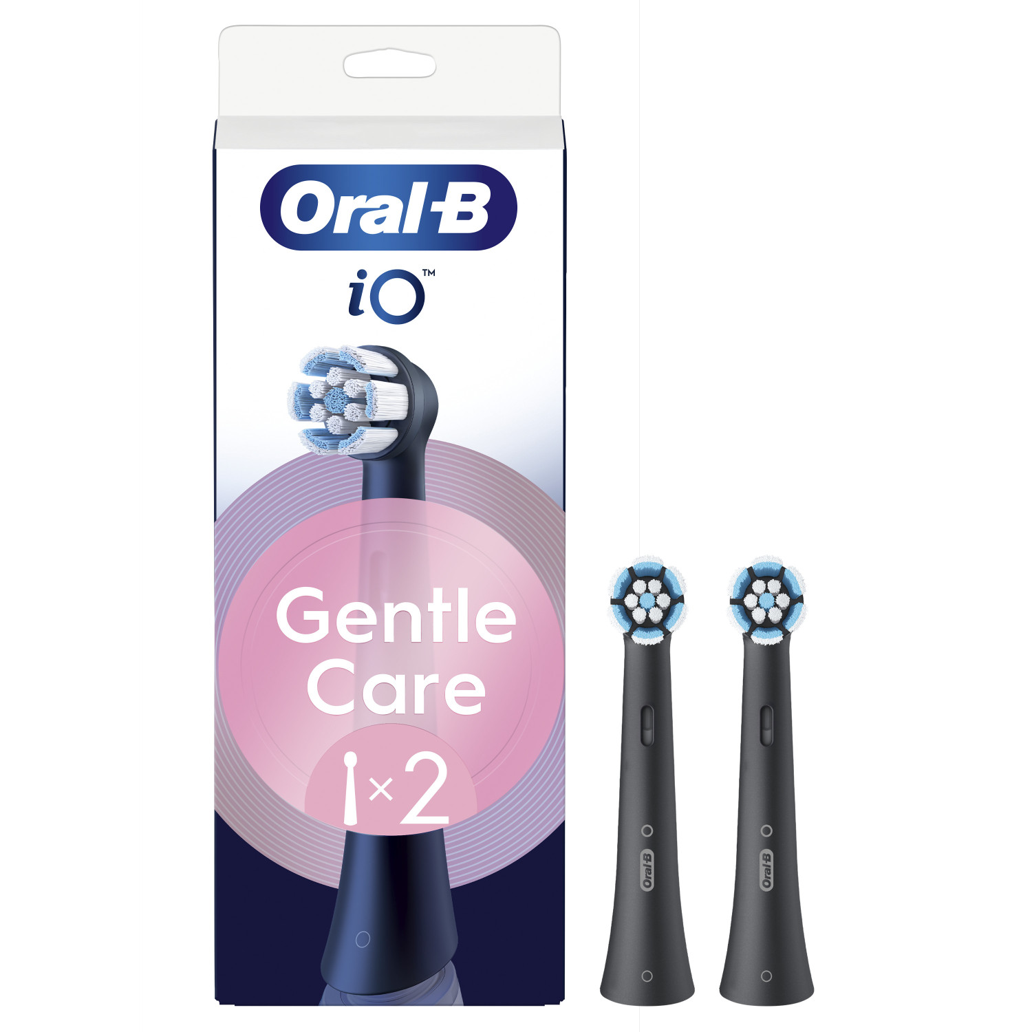 Oral-B iO Gentle Care brush heads, pack of 2.